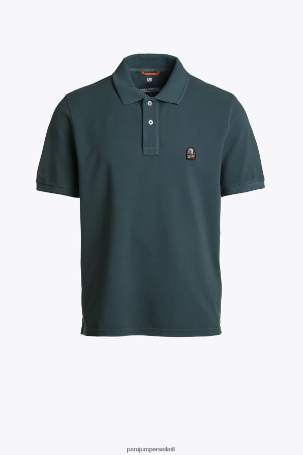 Parajumpers גברים טלאי פולו הַלבָּשָׁה עמוק האטלנטי R042V0107