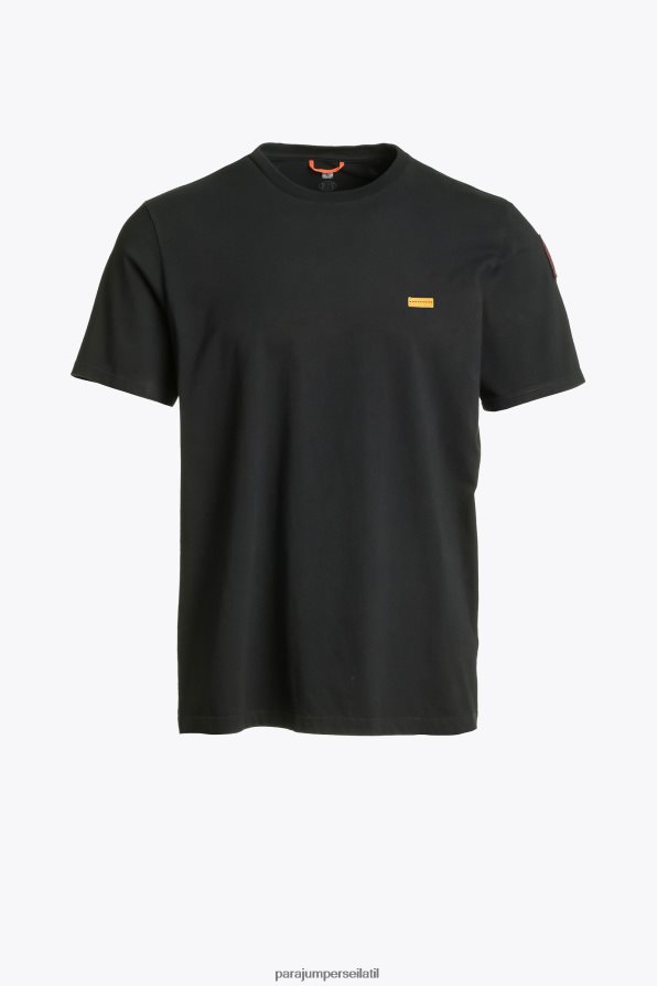 Parajumpers גברים טי אייקונית הַלבָּשָׁה שָׁחוֹר R042V015