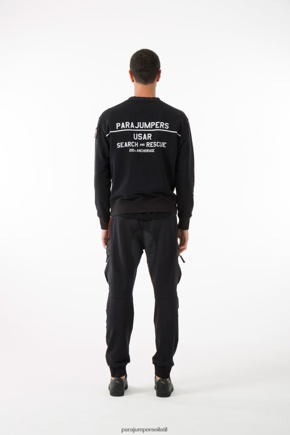 Parajumpers גברים אֵינְסוֹף הַלבָּשָׁה שָׁחוֹר R042V0157