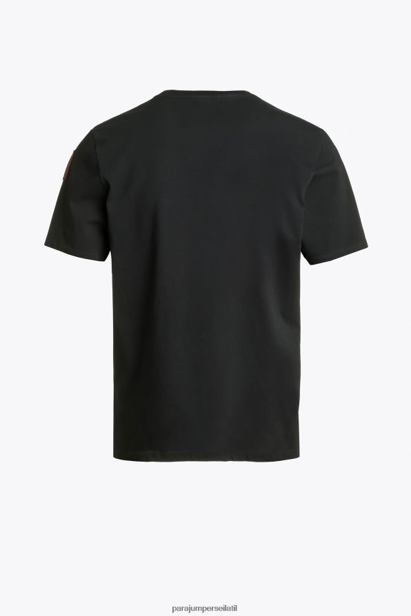 Parajumpers גברים טי אייקונית הַלבָּשָׁה שָׁחוֹר R042V015