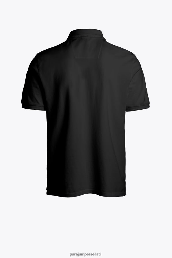 Parajumpers גברים פולו חלל הַלבָּשָׁה שָׁחוֹר R042V0196