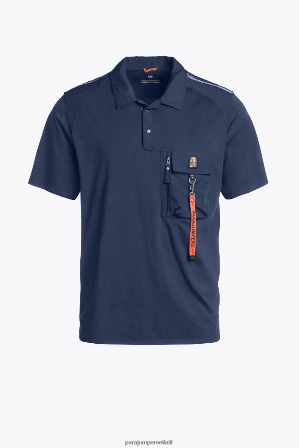 Parajumpers גברים פולו הצלה הַלבָּשָׁה כחול אחוזה R042V0201