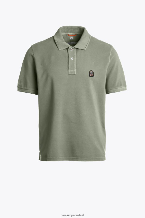 Parajumpers גברים טלאי פולו הַלבָּשָׁה סביבה ירוקה R042V0226