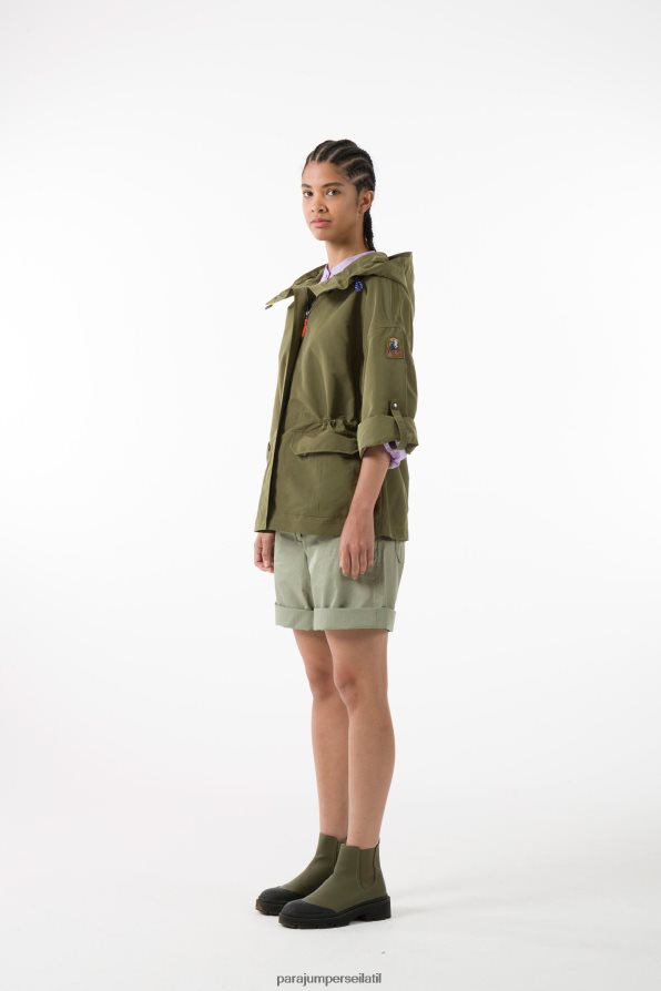 Parajumpers נשים היילי הַלבָּשָׁה ירוק עודף R042V0349