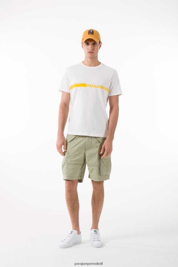 Parajumpers גברים חלל טי הַלבָּשָׁה צבע קרם R042V041