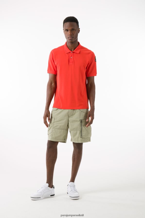 Parajumpers גברים פולו בסיסי הַלבָּשָׁה שָׁחוֹר R042V061