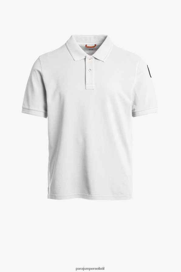 Parajumpers גברים פולו בסיסי הַלבָּשָׁה צבע קרם R042V065