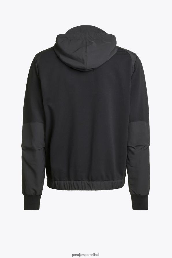 Parajumpers גברים קִלשׁוֹן הַלבָּשָׁה שָׁחוֹר R042V069