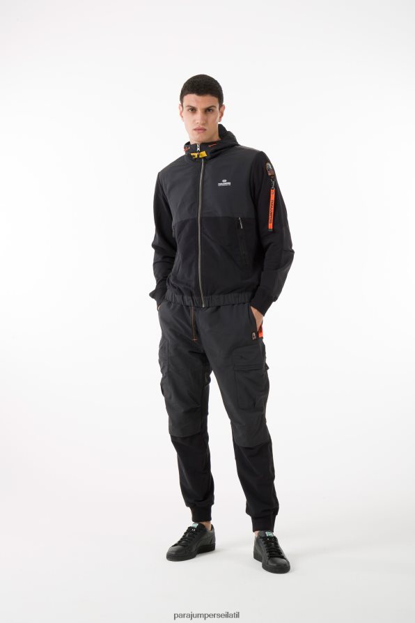 Parajumpers גברים קִלשׁוֹן הַלבָּשָׁה שָׁחוֹר R042V069