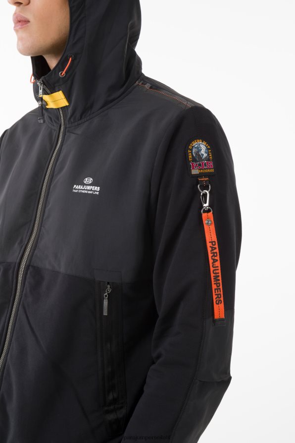 Parajumpers גברים קִלשׁוֹן הַלבָּשָׁה שָׁחוֹר R042V069