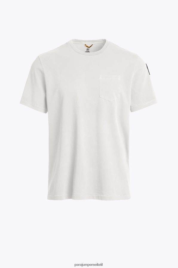 Parajumpers גברים טי בסיסי הַלבָּשָׁה צבע קרם R042V071